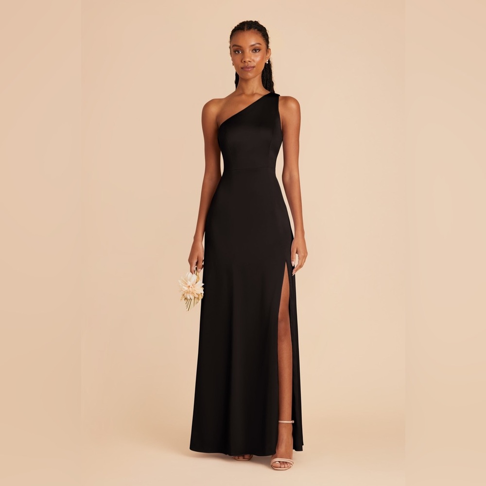 Birdy Grey Black One-Shoulder Gown